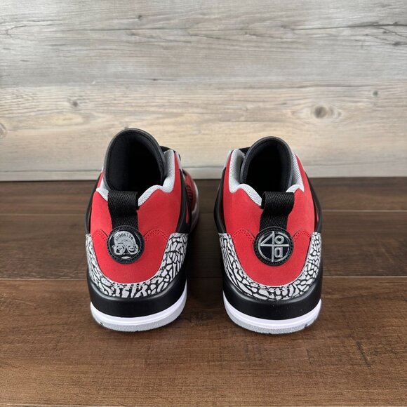 Nike Air Jordan Spiz'ike Low Toro Mens Size 11 Gym Red Black Gray FQ1759 600 - Picture 5 of 9